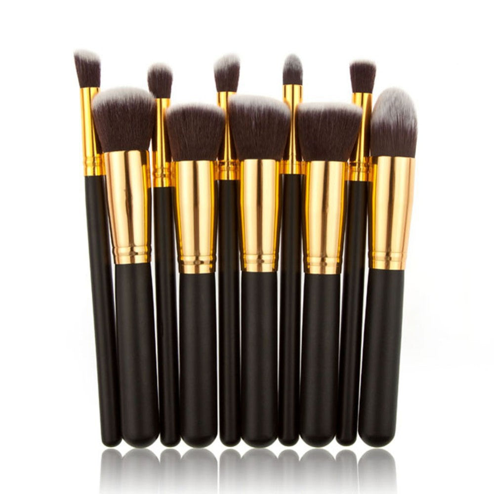 10 piece makeup brushes