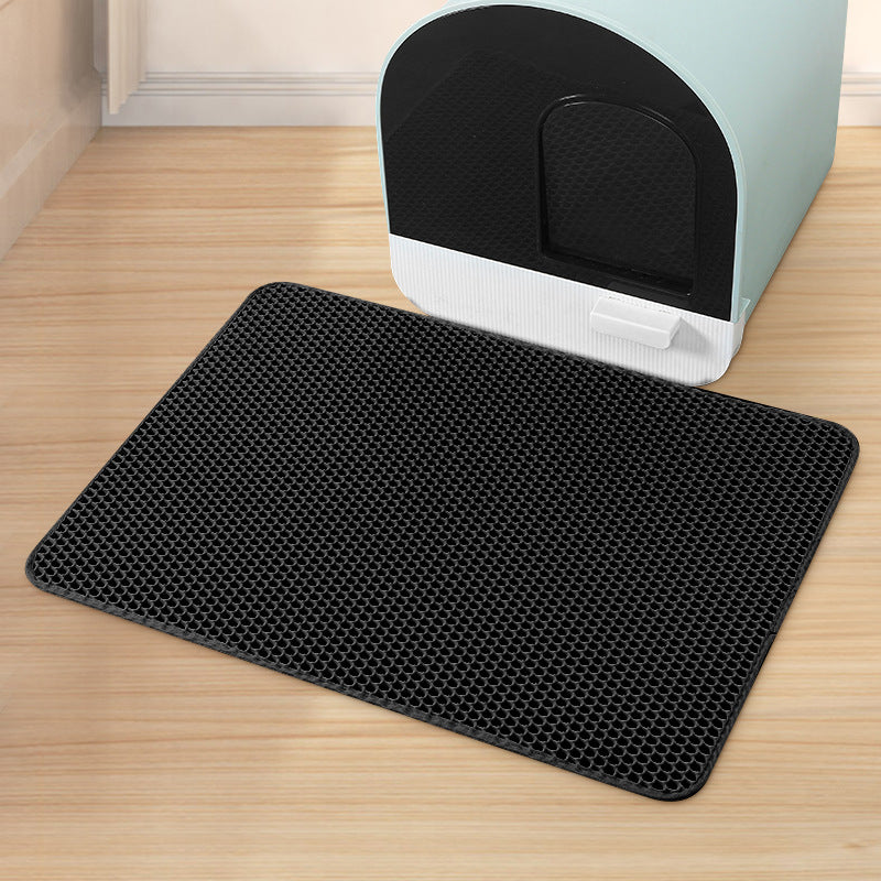 Two-sided cat litter mat