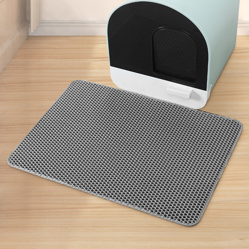 Two-sided cat litter mat