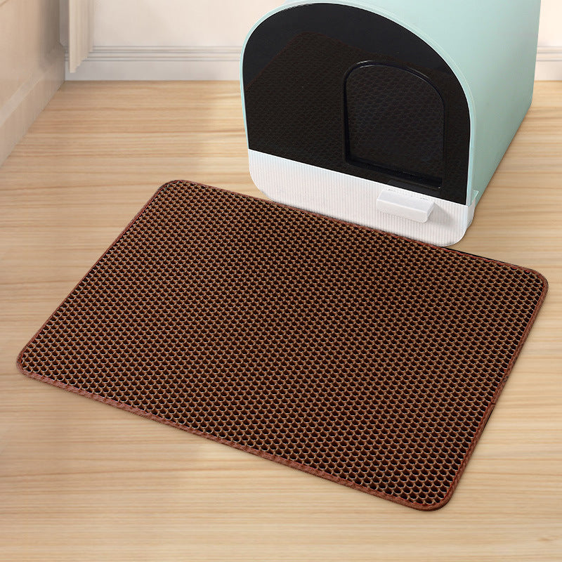 Two-sided cat litter mat